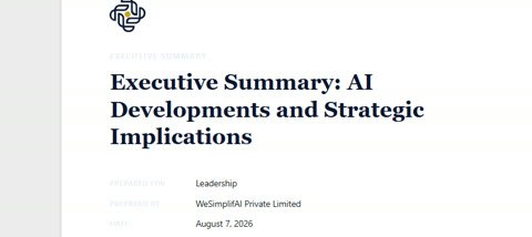 An executive summary condensing several source documents